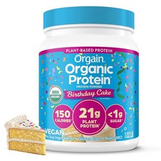 올게인 오가닉 프로틴 파우더 펌킨 스파이스맛, 1.02 Pound, Birthday Cake, 1.02 Pound