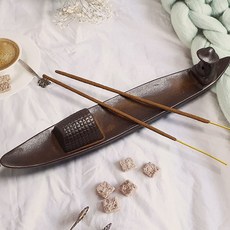 뱃사공디자인인센스홀더 감성소품향꽂이인센스거치대 홈데코명상용