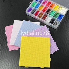 拼豆墊板2.6mm小豆模板52釘耐高溫不變形可拼接diy益智玩具, 新款2.0升級【透明】52*52耐高溫板,3個【划算】, 1個