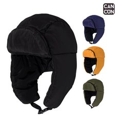 칸쿤 아동/주니어/여성 겨울 패딩 귀달이 방한 모자 BH_01, 블랙, 1개