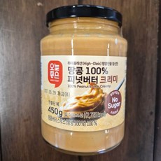 오늘좋은 땅콩 100% 피넛버터 크런치, 1개, 450g