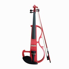 입문용 초보 연주 악기 일렉트릭 전자 바이올린, 레드, 1개