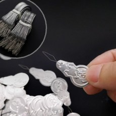 바늘귀 실끼우기 보조도구 돋보기 확대경 손뜨개 자수 퀼트 핸드메이드 공예 노인, 1개, 10개한세트