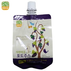 자연마을 100 착즙주스 포도즙 포도주스 100ml 30팩