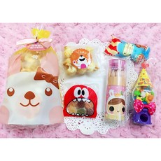 兒童分享包 餅乾糖果禮物 小朋友生日派對零食 幼稚園慶生 婚禮小物, 1個, 內容(圖3),粉兔