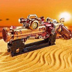 호환레고 블록 총모형 미니피규어 자동차 커스텀 모델 미니블럭 모형, C