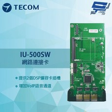 昌運監視器 東訊 IU-500SW 網路連接卡 2個DSP擴容卡插槽 VoIP語音通道 擴充櫃連接卡插座, 1個