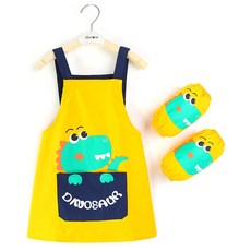 兒童防水美術圍裙組合, 恐龍（圍裙+臂套）