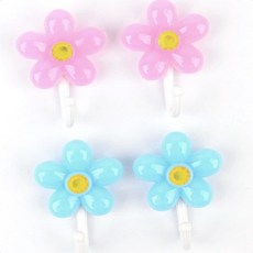 유치원 아이방 키즈카페 부척식 꽃모양 옷걸이 행거 4개