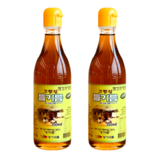 맑고 깨끗하고 고소한 들기름, 2개, 350ml