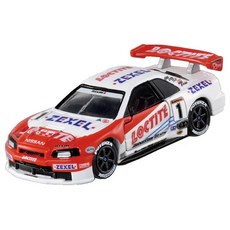 TOMICA PREMIUM 賽車 日產GTR R34 Loctite Nismo TM22323 合金模型車, 1個, 紅白色