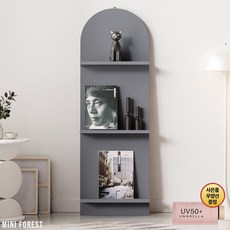 미니포레스트 국내생산 잡지꽂이 책꽃이, 3단, 미드그레이