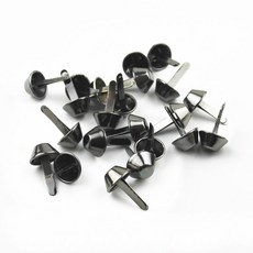XUNZHE-금속 공예 지갑 발 부착 볼트 가죽 지갑 핸드백 100 개 12mm 리벳 가방 DIY 바닥 나사, [00] gun black, [00] 12cm