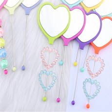 새온 하트모양 비즈 10p 비즈구슬, 옐로우