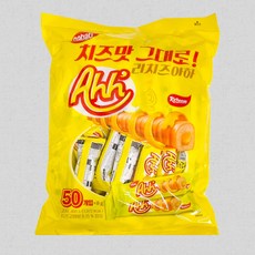 나바티 아하 리치 치즈 크래커 50개입 X 8g 리치즈 과자 간식 NABATI NABATI 머치바잉, 400g, 1개