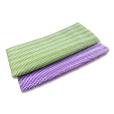 이몰리스 국산 품질 좋은 목욕타올 녹차허브 샤워타올 2P, 그린+퍼플, 2개, 1세트