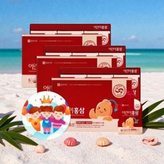 어린이 홍삼 농축액 클로렐라 허브 90포, 30회분, 3박스