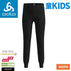 ODLO 瑞士 童 ECO保暖型長褲《黑》
