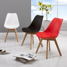 비셀리움 프리미엄 에펠의자 고급형 인테리어 카페의자 9컬러 체어, 레드, 1개