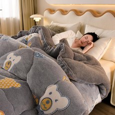 극세사이불 SS 극세사 겨울 이불 차렵이불 소파커버, 패션 곰