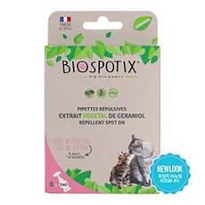 프랑스 바이오강스 바이오스팟틱스 스팟온 소/중형견 대형견 고양이용, 고양이, 1ml, 5개