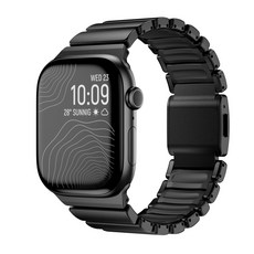 애플워치 스테인리스 스트랩 밴드 시계줄 42 / 44 / 45 / 46 / 49mm, 1개, 블랙 1개, 블랙