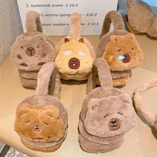 卡皮巴拉兒童冬季保暖耳罩 加絨防凍男女童耳包棉質 2025新款