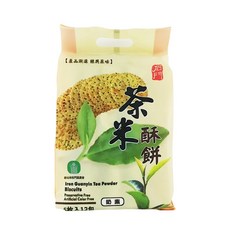 石門區農會 茶米酥餅 鐵觀音茶粉 無防腐劑 無人工色素, 12個, 石門區農會-茶米酥餅, 25g