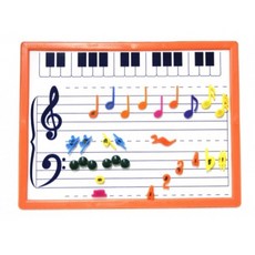 音符磁鐵板 音符荳荳 台灣製 線上教學 五線譜板 五線譜白板 音樂教具 音樂入門必備, 1個