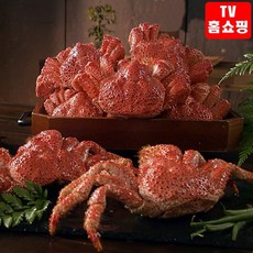 (LK+ TV홈쇼핑) 한농식 자연산 스노우 레드크랩 1.2kg 홈파티 선물 대게 킹크랩, 3개, 400g내외