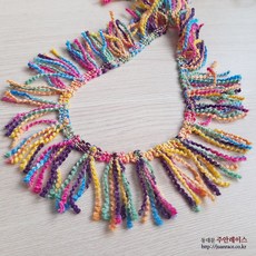 털실 니트레이스 자바라레이스 트림줄 의류부자재 헤어밴드재료 DIY악세사리, 기본, 2개