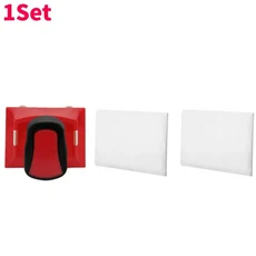 1-3개 레드 페인트 에저 패드가 있는 플라스틱 벽면 내부 페인팅용 나일론 브러시로 모서리 및 가장자리 페, 01 1Set