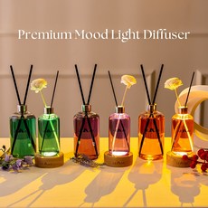 [르마스] 빛을 품은 디퓨저 500ml 리미티드구성 3개 + 스틱(중 10개) + 꽃스틱(3개) + 쇼핑백(1개) / 무드등포함안됨, 1개, 플라워마켓 3개