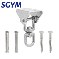 SGYM 헤비 듀티 스윙 고정 버클 후크 행거 304 스테인레스 스틸 요가 해먹 샌드백 루 180 360 1 세트, [03] B Type, 1개