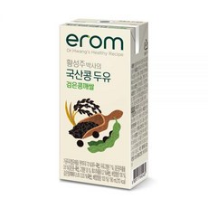 이롬 황성주 국산콩 검은콩깨쌀 두유, 64개, 190ml