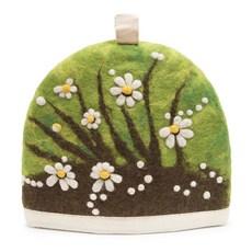 글래시아트 원 울 찻주전자 포근한 주전자 커버 | 돔 모양의 대형 차 아늑함 또는 프레스 내추럴 울로 만든 핸드메이드 & 니들 펠트 최대 2시간 따뜻함 선물용으로 훌륭함