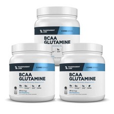 Transparent Labs 트랜스패런트 랩스 BCAA 글루타민 블루 라즈베리 575g, 3개