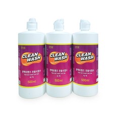 콘택트렌즈 전용식염수 CLEAN WASH 크린워쉬 식염수 500ml(24개), 500ml, 9개