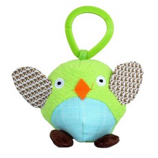 Lama ze 嬰兒安撫掛件, 1個, 綠色貓頭鷹（鈴鐺球）