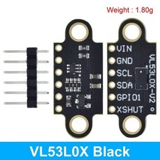 Arduino 호환 레이저 브레이크아웃 거리 ToF 센서 VL53L0X 모듈, 3PCS, VL53L0X Black
