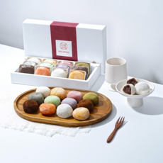 [모이서울] 쫀득 담백 고급스러운 수제 유자모찌 싱글구성(보냉백 냉동포장), 35개, 55g