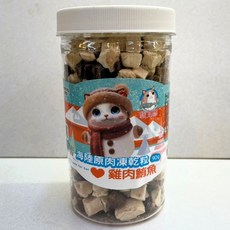 歐姆貓 OMO 海陸原肉凍乾粒 貓咪寵物零食, 1個, 雞肉鮪魚罐裝, 80g