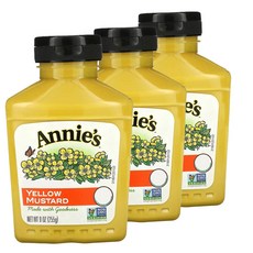 애니스 내추럴스 엘로우 머스타드, 255g, 3개
