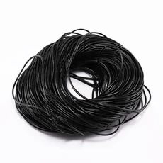 메터 6MM 가죽 코드 로프 팔찌 보석 문자열 라운드 DIY 만들기위한