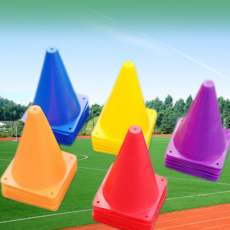 아이데이 다용도 스포츠 운동 축구 훈련 연습 용 꼬깔 체육 대회 게임 놀이 소형 칼라 고깔 콘 / 13*18cm, 퍼플