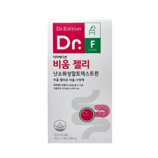 닥터에디션 비움 젤리 난소화성 말토덱스트린 장건강 식이섬유 변비움 변비개선 젤리, 1박스, 280g