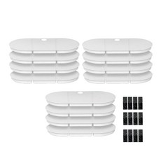 헤이홈 반려동물 깨끗하게 5중필터 펫 정수기 필터, 12개