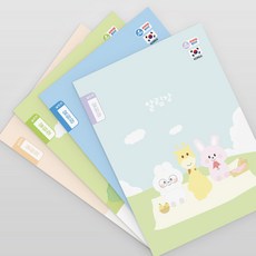 펜피아 1000 초등 제본노트 1-2 알림장, 4개, 랜덤