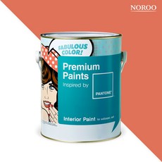 노루페인트 팬톤 내부용 실내 벽면 무광 페인트 4L, 16-1450 Flamingo 조색, 1개