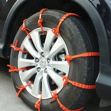 타이어 체인 눈길 오토바이 차량 미끄럼 바퀴 일회용 겨울, 1개